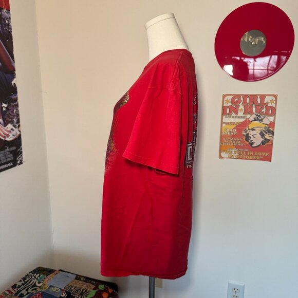 Harley Davidson 2015 Red Madison WI Eagle Graphic Short Sleeve Tee Shirt - Picture 5 of 11